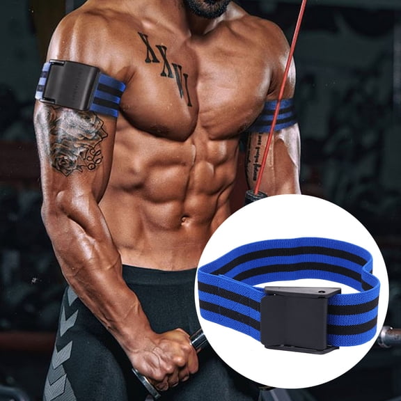 NICEXMAS Blood Flow Restriction Band Nicexmas Blue Latex for Optimal Occlusion Workouts