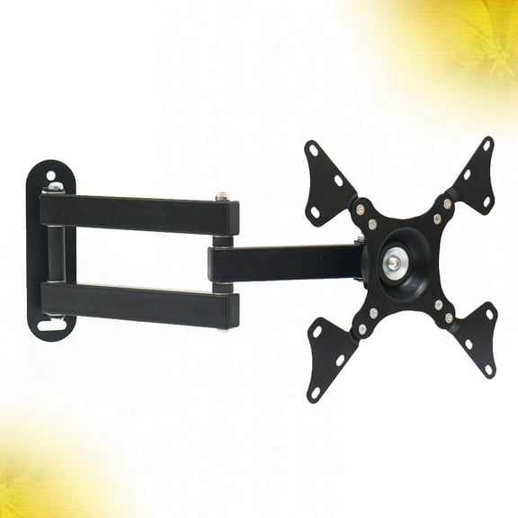 NICEXMAS Black Wall Mount Bracket with Universal Hole Pattern for TV Screen Rack, and Easy to Install
