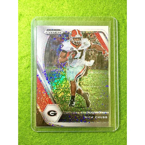 NICK CHUBB PRIZM WHITE SPARKLE CARD JERSEY #27 GEORGIA 2021 Prizm BROWNS SSP /20