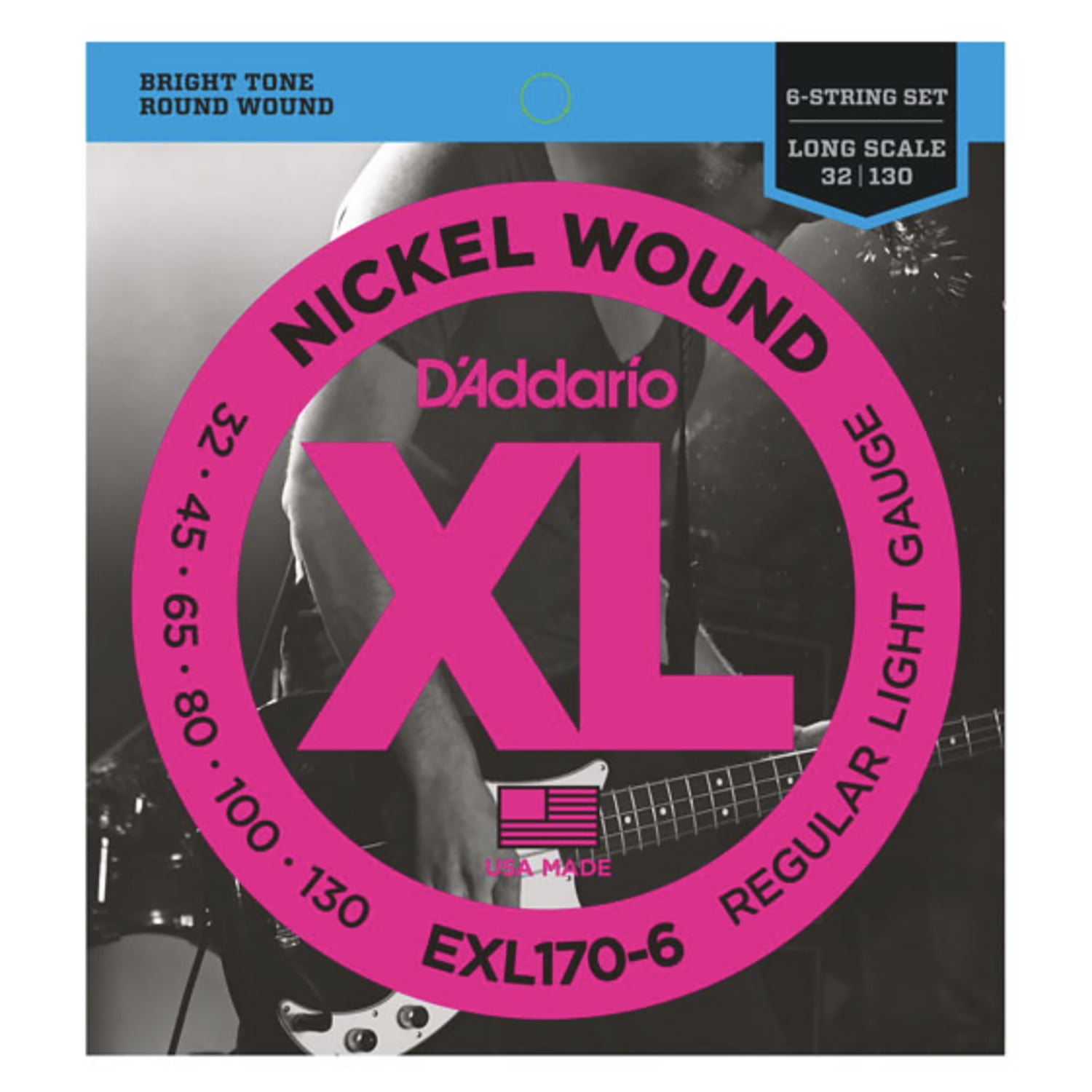 NICKEL WND BASS 6 STRNG,032-130
