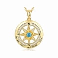 thumbnail image 1 of NICKSUN 18K Gold Plated Stainless Steel Compass Necklace for Women Jewelry For Her I'd Be Lost Without You Girlfriend Birthday Gifts for Her Valentines, 1 of 6