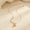 thumbnail image 1 of NICKSUN 18K Gold Plated Stainless Steel Ocean Charm Necklace, Starfish Conch Seashell & Double Fish Pendant Dainty Beaded Chain Necklace, Summer Beach Vacation Boho Neck Jewelry for Women, 1 of 5