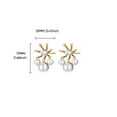 thumbnail image 1 of NICKSUN 18K Gold Plated Statement Stud Earrings for Women, Trendy Dainty Geometric Intersection Stud Earrings Fashion Jewelry Gift, 1 of 10