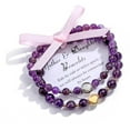 thumbnail image 1 of NICKSUN 2pcs Mother Daughter Bracelets, Natural Healing Crystal Stone Beaded Bracelet Adjustable for Mom Mother Daughter Mother's Day Gifts Jewelry, 1 of 6