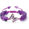 thumbnail image 1 of NICKSUN Amethyst Bracelet For Women Anxiety Amethyst Beaded Bracelets Butterfly Charms Healing Stone Layered Bracelet Gifts For Women, 1 of 6