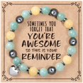 thumbnail image 1 of NICKSUN Beaded Bracelets for Women, Inspirational Heart Bracelet for Women, Natural Gemstone Love Bracelets, Trendy Jewelry Gifts for Mom, Daughter, Wife, Sister, Friend Birthday Mother's Day, 1 of 19