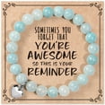 thumbnail image 1 of NICKSUN Beaded Bracelets for Women, Inspirational Heart Bracelet for Women, Natural Gemstone Love Bracelets, Trendy Jewelry Gifts for Mom, Daughter, Wife, Sister, Friend Birthday Mother's Day, 1 of 19