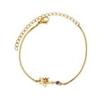 thumbnail image 1 of NICKSUN Birth Flower Bracelets, 14K Gold Plated Birth Month Floral Birthstone Charm Bracelets Wildflower Birthflower Jewelry Birthday Gifts for Women, 1 of 17