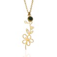 thumbnail image 1 of NICKSUN Birth Flower Necklaces Birthday Gifts for Women | 18K Gold Plated Birth Month Floral Birthstone Pendant Necklaces Flowered Jewelry Gifts for Mom Friends, 1 of 15