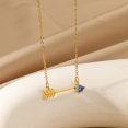 thumbnail image 1 of NICKSUN Birthstone Necklace for Women 18K Gold Plated Arrow through the Heart Pendant Necklace Dainty Gold Necklaces for Women Trendy, 1 of 15