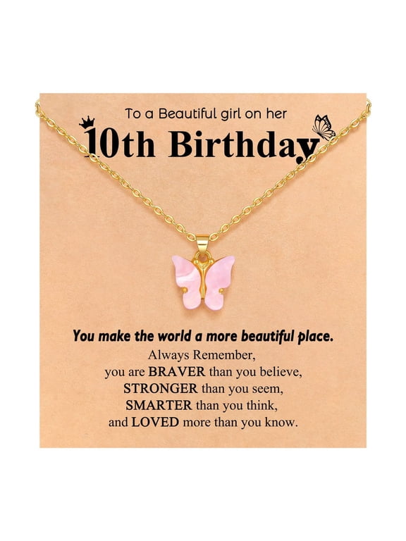 Butterfly Necklace Gifts – Meaningful Gifts from Family for Daughter, Granddaughter, and Niece – Perfect Jewelry for Birthday, Christmas, and Valentine's Day