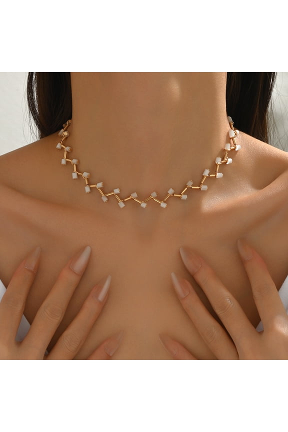 Choker Necklace for Women Dainty 18K Gold Plated Necklaces Handmade Jewelry Gift