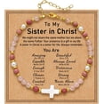 thumbnail image 1 of NICKSUN Christian Cross Bracelet for Women, Stocking Stuffers for Women, Confirmation Baptism Easter Christmas Gift for Friends Daughter Mom Sister in Christ on Birthday, 1 of 6