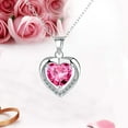 thumbnail image 1 of NICKSUN Christmas Gifts for Women,Birthstone Heart-shaped Pendant Necklace Birthday Mother's Day Anniversary Valentine's Day New Year Gift for Mother Daughter Granddaughter Girlfriend Bestie, 1 of 17
