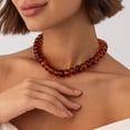 thumbnail image 1 of NICKSUN Chunky Beaded Statement Necklace for Women Trendy Colorful Boho Resin Bead Choker Necklaces Summer Handmade Jewelry Gifts Accessories, 14 Colors Available, 1 of 6