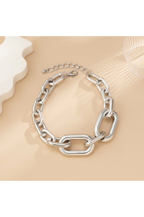 Chunky Necklaces for Women Punk Chain Statement Collar Necklace