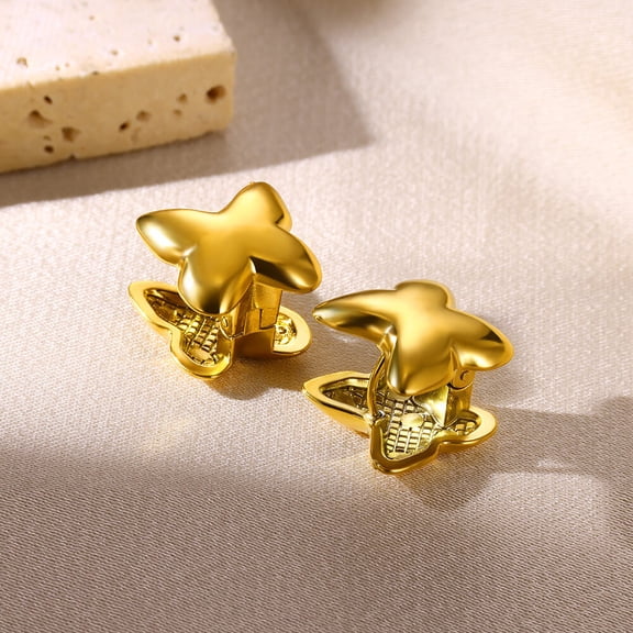 NICKSUN Clip Earrings for Women, Women's Clip-on Earrings Dangle Butterfly Non Pierced Earrings Clip on Stud No Piercing Earrings Clip in Earrings