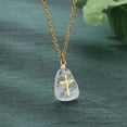 thumbnail image 1 of NICKSUN Cross Necklace for Women 14K Gold Plated Crystal Pendant Necklace Handmade Gem Necklaces Dainty Gold Necklaces for Women Trendy, 1 of 11