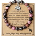thumbnail image 1 of NICKSUN Elephant Gifts for Women Inspiration Bracelets Get Well Soon Gifts Good Luck Gifts for Her Elephant Jewelry, 1 of 6