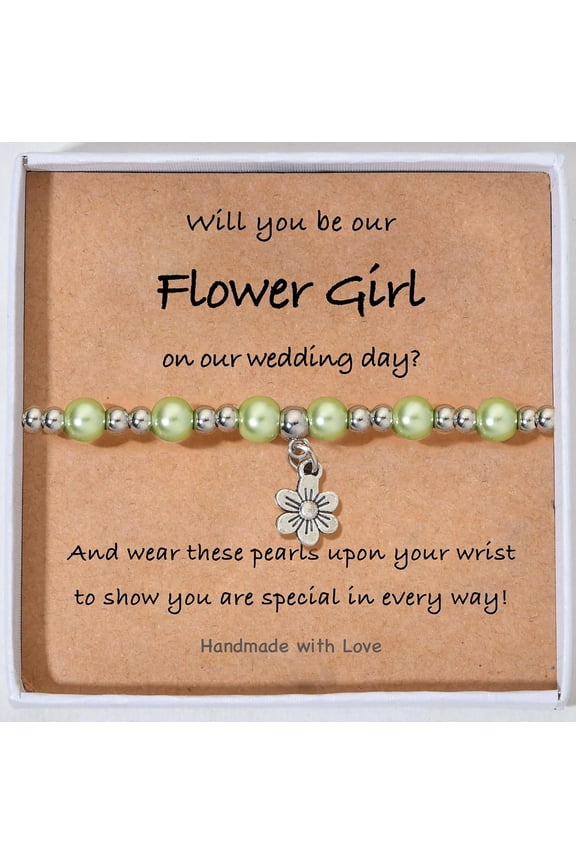 Flower Proposal Gifts, Thank You Bridesmaid Cute Stretchy Bracelet Gifts for Women On Wedding Day