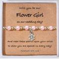 thumbnail image 1 of NICKSUN Flower Proposal Gifts, Thank You Bridesmaid Cute Stretchy Bracelet Gifts for Women On Wedding Day, 1 of 8