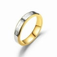 thumbnail image 1 of NICKSUN Forever LOVE titanium steel couple ring golden ring jewelry couple ring daily wear, 1 of 7