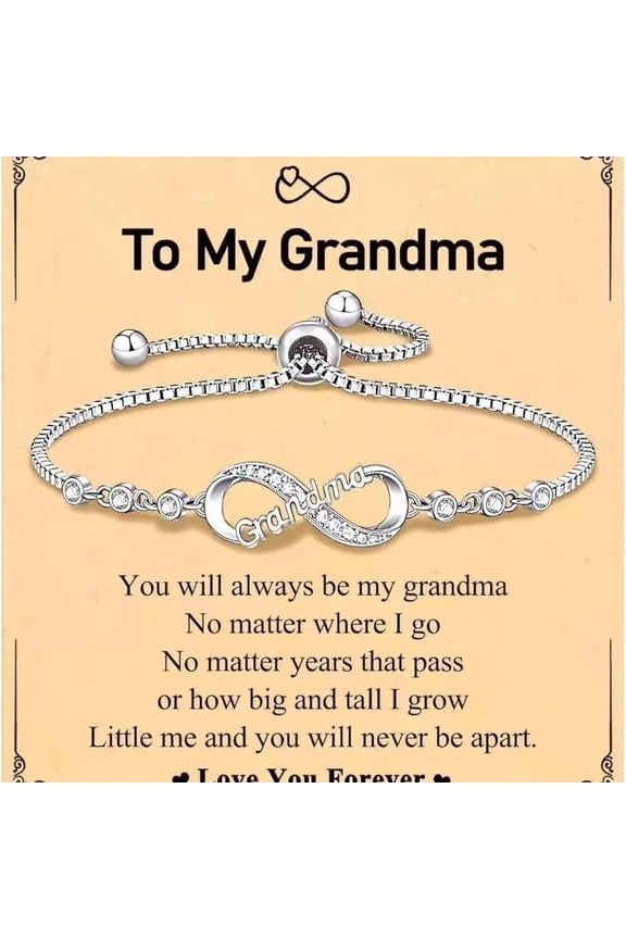 Grandma Gifts, To My Grandma Bracelet for Mother's Day, Presents for Grandma, Infinity Love Heart Bracelets for Women