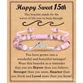 thumbnail image 1 of NICKSUN Happy Sweet Birthday Gifts for Women, Wave Birthday Bracelet Gifts with Birthday Card for Daughter Granddaughter Niece Friends, 1 of 8