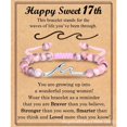 thumbnail image 1 of NICKSUN Happy Sweet Birthday Gifts for Women, Wave Birthday Bracelet Gifts with Birthday Card for Daughter Granddaughter Niece Friends, 1 of 8