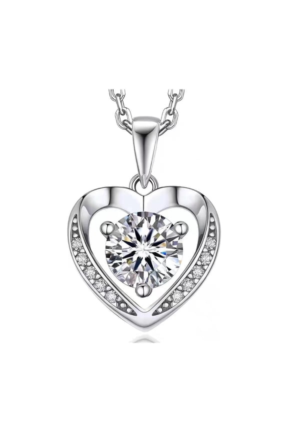 Heart Pendant Necklace Gifts for Wife, Ideal Anniversary Birthday Christmas Jewelry Gifts for Mom Wife Girlfriend Daughter Her