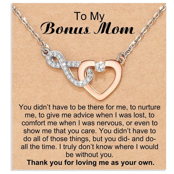 NICKSUN Infinity Love Heart Necklace Dainty Jewelry Birthday Anniversary for Women Mom Her Wife Lady, Adjustable Chain