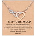 thumbnail image 1 of NICKSUN Infinity Love Heart Necklace Dainty Jewelry Birthday Anniversary for Women Mom Her Wife Lady, Adjustable Chain, 1 of 13