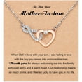 thumbnail image 1 of NICKSUN Infinity Love Heart Necklace Dainty Jewelry Birthday Anniversary for Women Mom Her Wife Lady, Adjustable Chain, 1 of 13