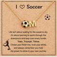 thumbnail image 1 of NICKSUN Initial A-Z Soccer Necklace Gifts for Women, Soccer Stuff Christmas Birthday Jewelry for Her Lovers 17+2 Inches, 1 of 8