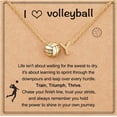 thumbnail image 1 of NICKSUN Initial A-Z Volleyball Necklace for Women, Personalized Volleyball Christmas Gifts for Team Lovers, 17+2 Inches, 1 of 7
