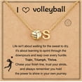 thumbnail image 1 of NICKSUN Initial A-Z Volleyball Necklace for Women, Personalized Volleyball Christmas Gifts for Team Lovers, 17+2 Inches, 1 of 8