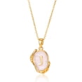 thumbnail image 1 of NICKSUN Irregular Initial Necklace, 18K Gold Plated A-Z 26 Letters Pendant Necklace for Women, Large Capital Monogram Tag Necklace, 1 of 25