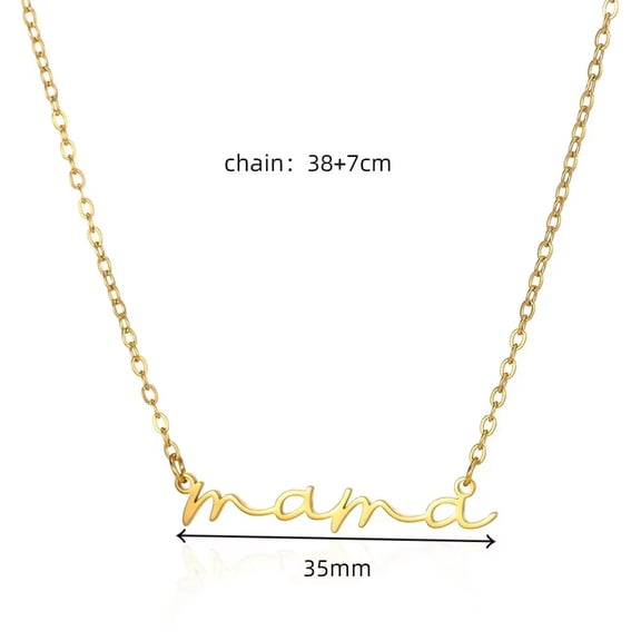 NICKSUN Mama Necklaces for Women, Gifts for Mother, 14K Gold Plated Dainty Necklace Non Tarnish Jewelry, Gifts for New Mom