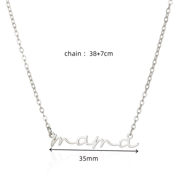 NICKSUN Mama Necklaces for Women, Gifts for Mother, 14K Gold Plated Dainty Necklace Non Tarnish Jewelry, Gifts for New Mom