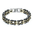 thumbnail image 1 of NICKSUN Mens Bikers Bracelet Stainless Steel Motorcycle Bike Chain Bracelets 8.4 Inch, 1 of 6