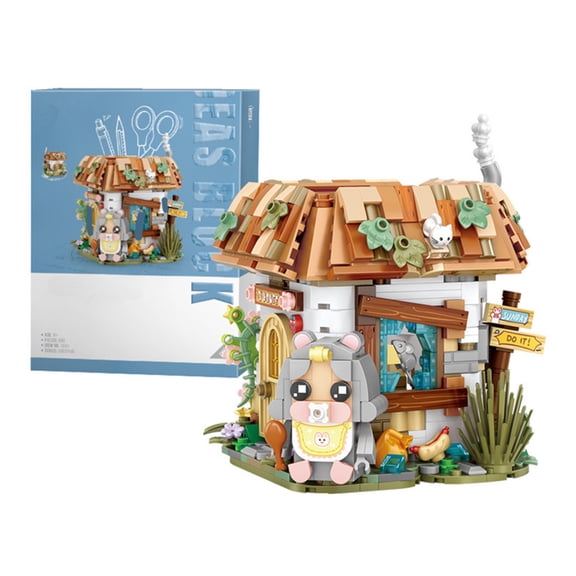 NICKSUN Pen Holder Mini Building Block Set House Pencil Pot Building Brick Kit Toy Home Decor Student Gift(692pieces)