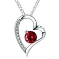 thumbnail image 1 of NICKSUN Preserved Flower Red Rose with Heart Necklace, Gifts for Mom, Girlfriend, Women, Wife, Grandma on Christmas, Valentine's Day, Mother's Day, Birthday, Anniversary, Thanksgiving, 1 of 17