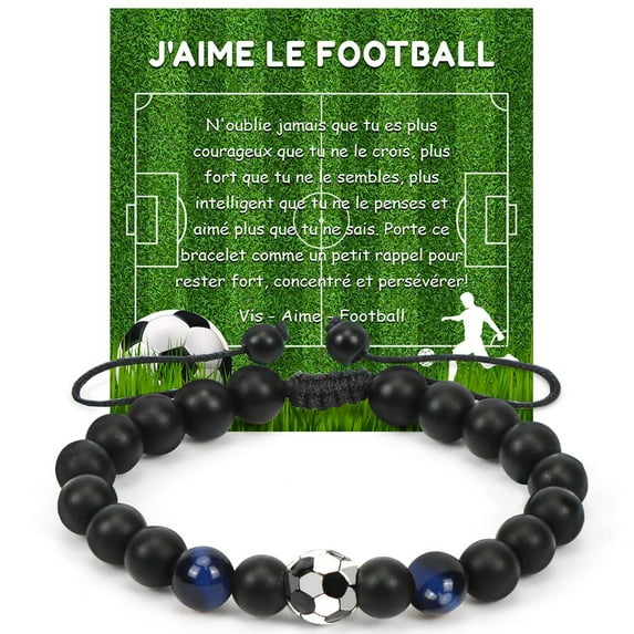NICKSUN Soccer Bracelet Gifts for Players Team Lovers Son Grandson Brother Nephew Friend as Birthday/Valentines Day/Graduation/Back to School/Christmas Gifts