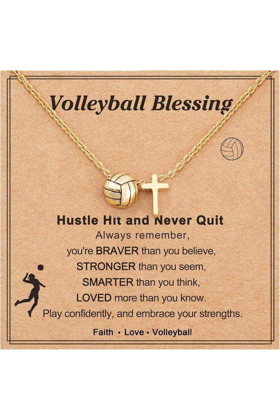 Softball Soccer Volleyball Necklace for Women, Sports Accessories Christmas Birthday Jewelry for Lovers
