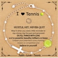 thumbnail image 1 of NICKSUN Softball/Volleyball/Soccer/Basketball Football Bracelet for Women, 14K Gold Plated Cross Link Chain Sport Accessories Birthday Christmas Christian Jewelry Gifts for Team Coach Players, 1 of 7