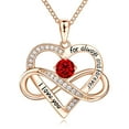 thumbnail image 1 of NICKSUN Womens Sparkling Infinity Love Necklace Birthday Gifts for Women Dainty Adjustable Love Heart Pendant Necklaces, 1 of 12