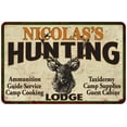 thumbnail image 1 of NICOLAS'S Hunting Lodge Sign 8 x 12 High Gloss Metal 208120015430, 1 of 1