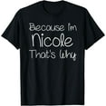 thumbnail image 1 of NICOLE Funny Personalized Birthday Women Name Gift Idea T-Shirt, 1 of 3