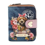 NICOLE LEE DENIM HEART BIFOLD WALLET