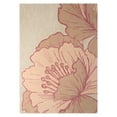 thumbnail image 1 of NICOLE MILLER NEW YORK Flora Grandeur Bloom Handcrafted Area Rug, Natural Wool Rug, Bold Floral Rug, Rose, 8'x10', 1 of 9